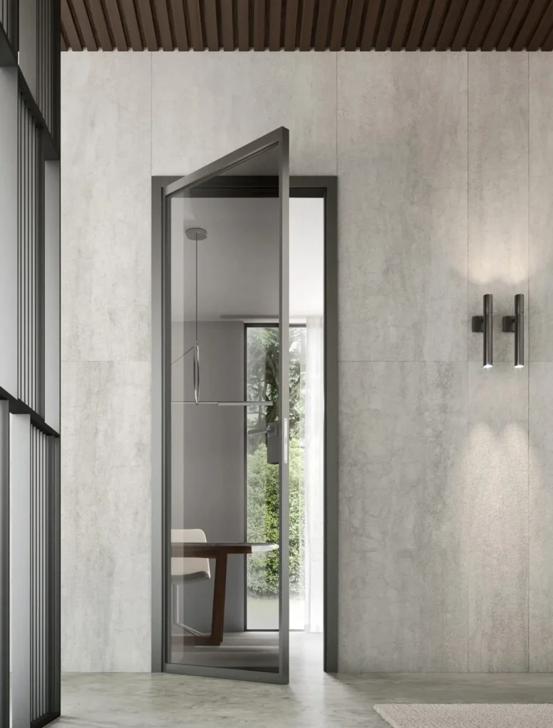 Porta Venus Design battente a vetro 