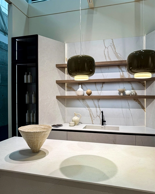 Cucina di design presente alla fiera Cersaie